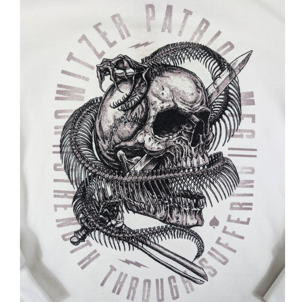 Howitzer Patriot MFG Youth Hoodie Size Small Cream